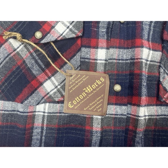 Vintage Falcon Bay Flannel Shirt Men's Large Western Snap Up (250502) - Picture 6 of 6